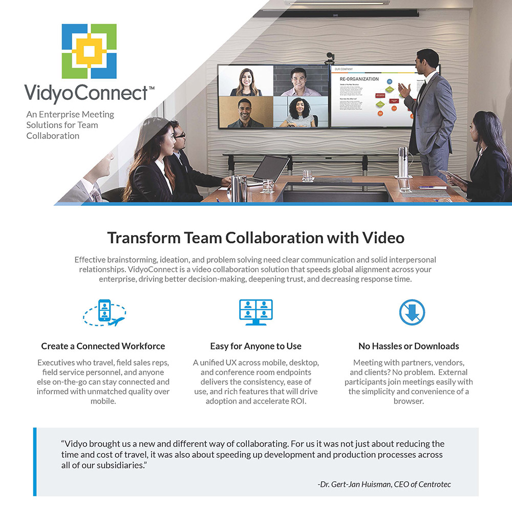 VidyoConnect Vidyo Product Brochure