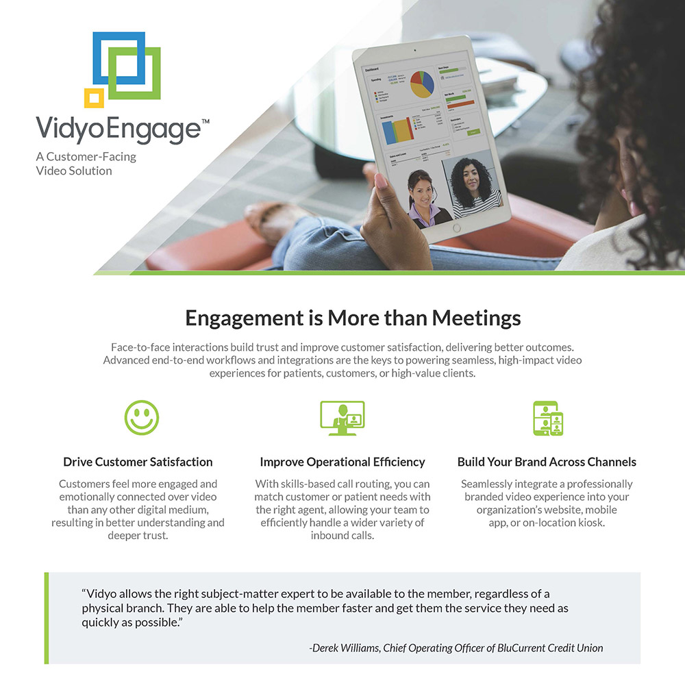 VidyoEngage - Vidyo Product Brochure