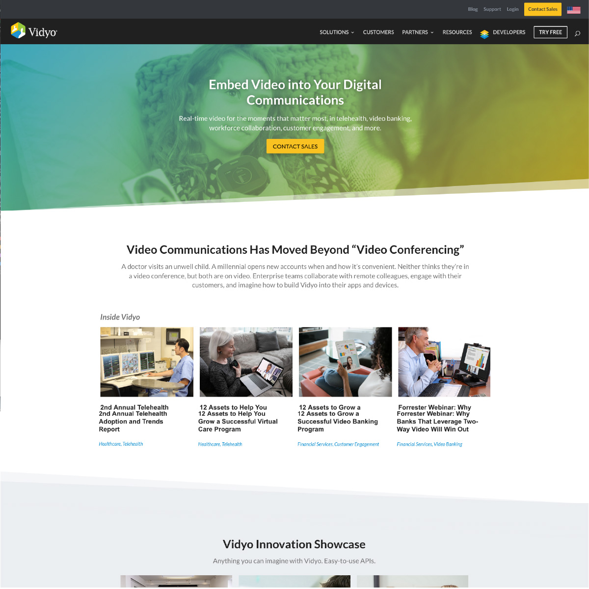 Vidyo.com Homepage