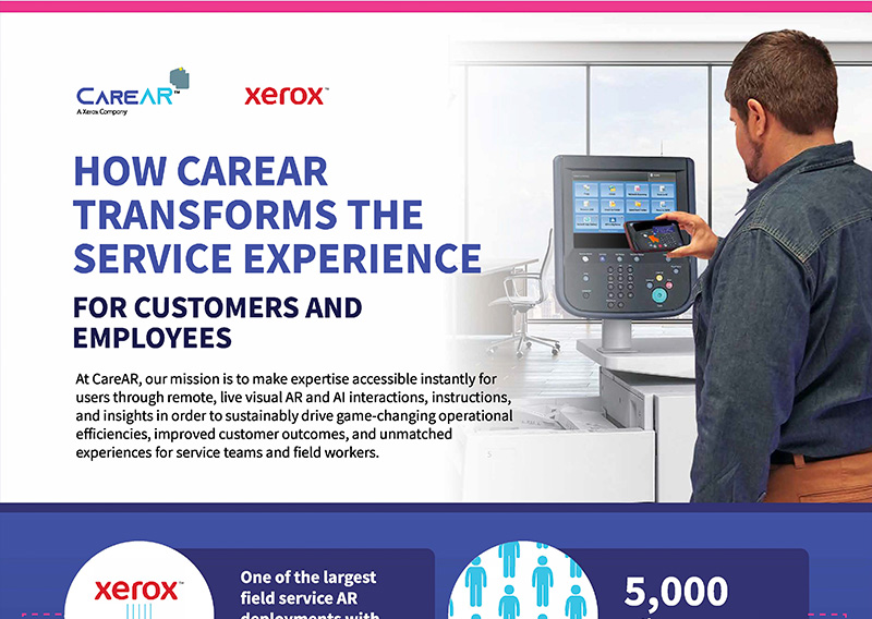 CareAR Xerox Case Study Infographic