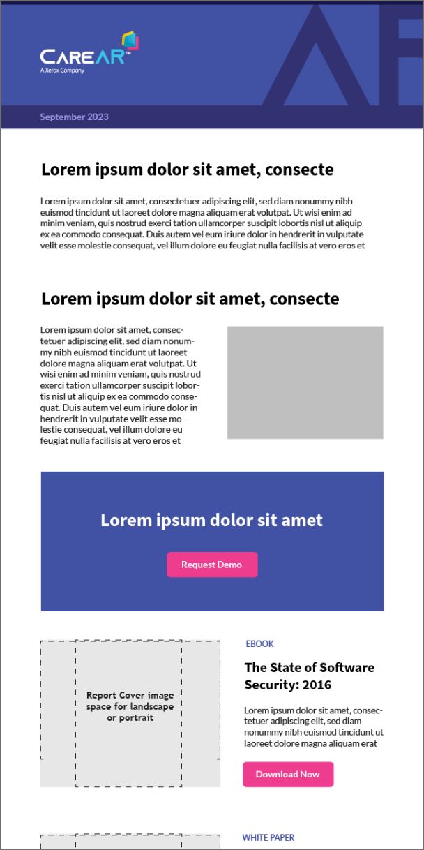 CareAR Email Newsletter Template