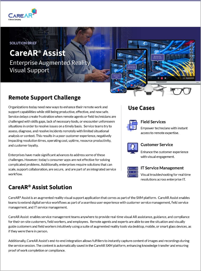 CareAR Assist Solution Brief Design